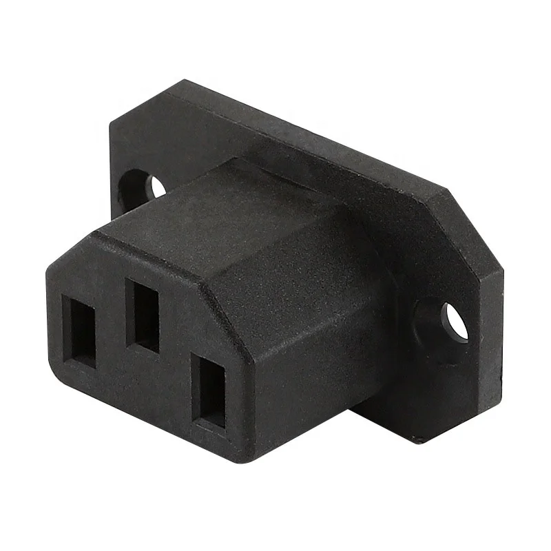 IEC 320 C13 Panel Mount Plug Adapter Power Connector Socket