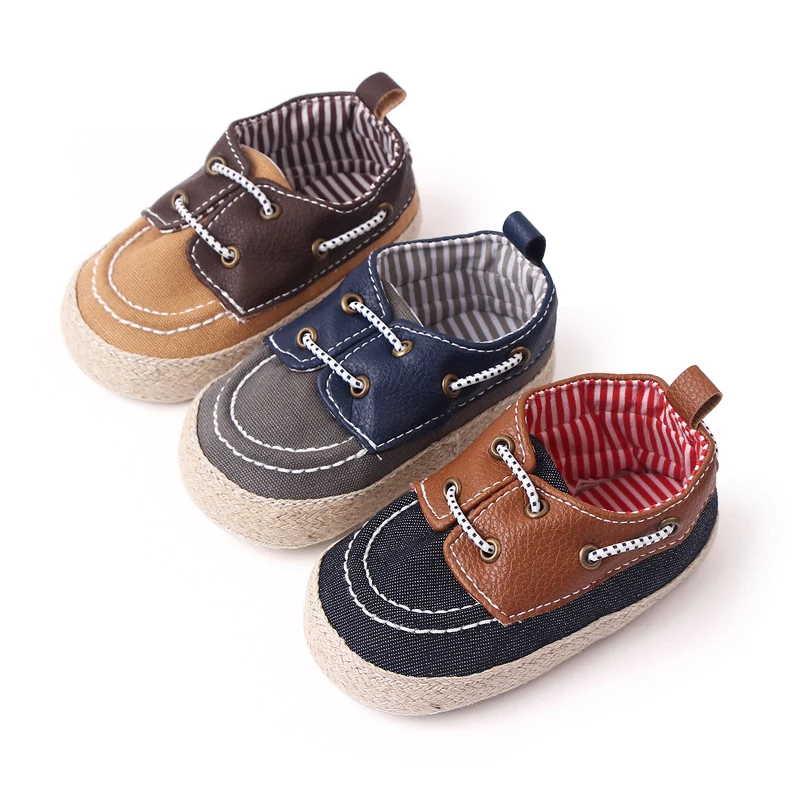 Soft Sole Lace-up Casual Baby Boy Shoes Prewalker Baby Shoes for Boys 2023
