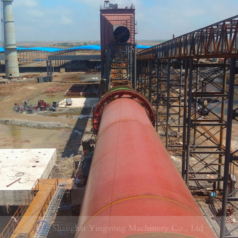 Energy Serving Gypsum Rotary Calving Kiln Magnesium Oxide Magnesite Calcination Rotary Dryer with Core Component Bearings