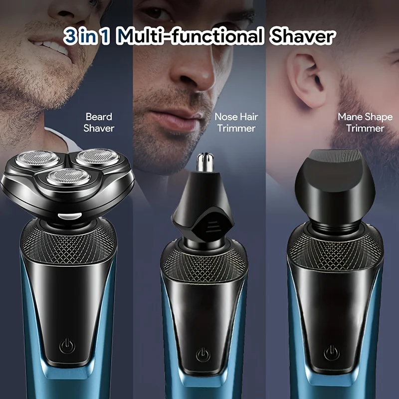 SR6-1002 3-in-1 Multi-function Men's Electric Shaver USB Charging