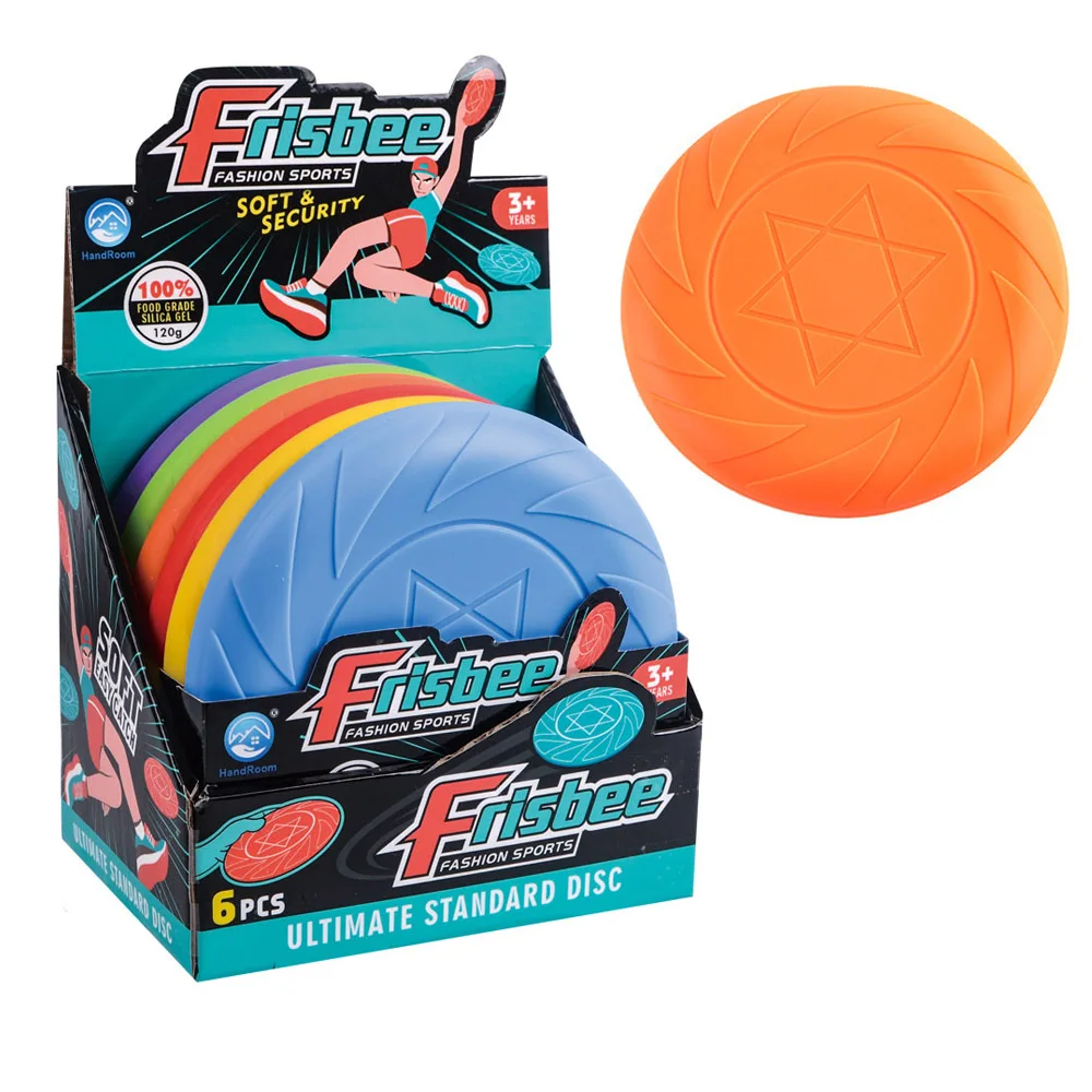 6 шт. в 1 наборе легкие мягкие пищевые фрисбайки командные спортивные игрушки для взрослых летающий диск игр на открытом воздухе
