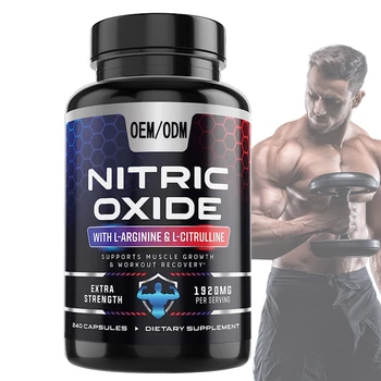 Factory Price 60 Capsules Dietary Supplement  Pre Workout Muscle Growth Nitric Oxide Capsules For Proving Energy