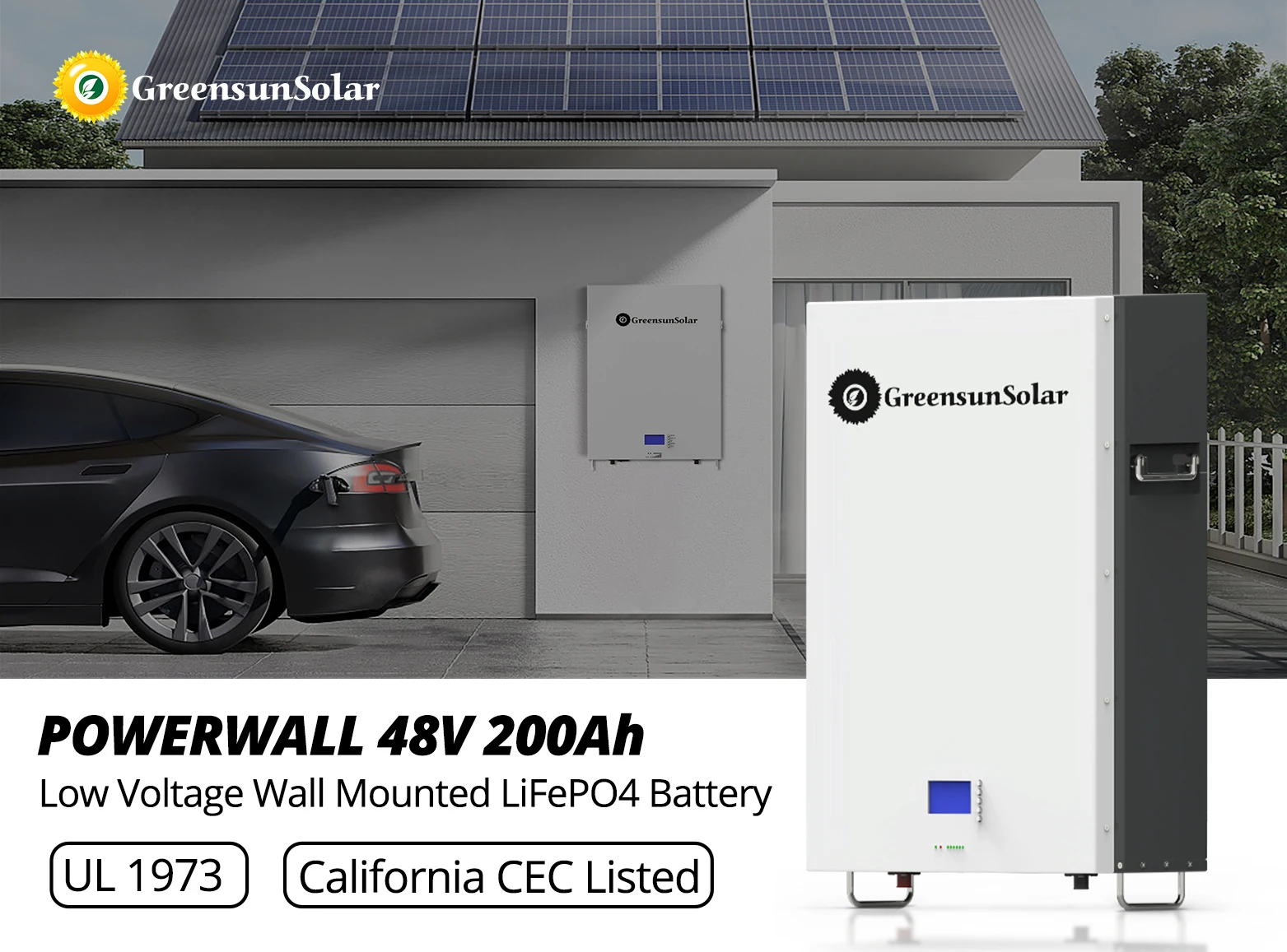 Greensun Powerwall 5kwh 10kwh Lithium Ion Battery 10 Year Warranty 48v ...