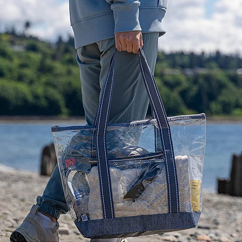 Prozirna ženska torbica od PVC-a za nošenje, vodootporna, prozirna, s rajsferšlom, ženska torbica od PVC-a