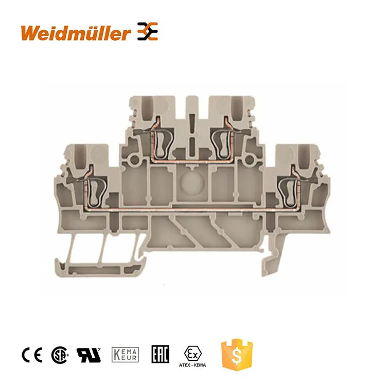 Weidmuller Zdk1.5 Electrical Spring Clamp Terminal Block With Cooper Busbar 2level Buy