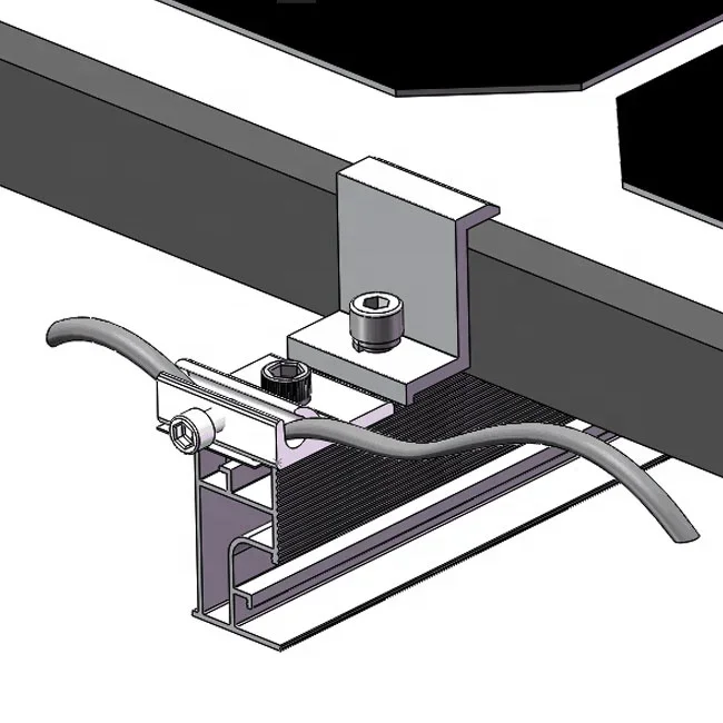 Solar Panel Grounding Clips Stainless Steel Solar Grounding Clip Solar Roof Panel Mount Bracket Z Shape End Side Clamp