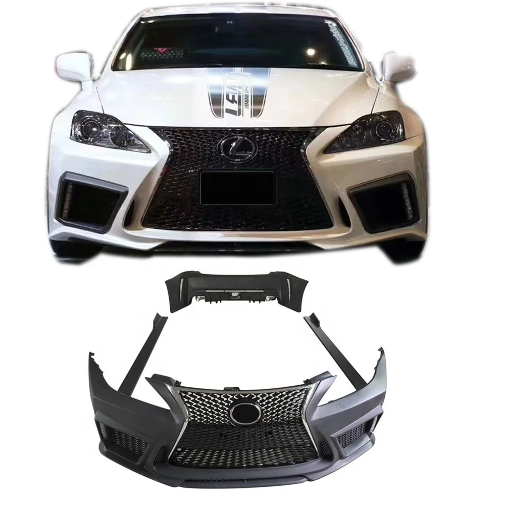 2006-2012年式レクサスIS250用V-visionスタイルフロントバンパー 