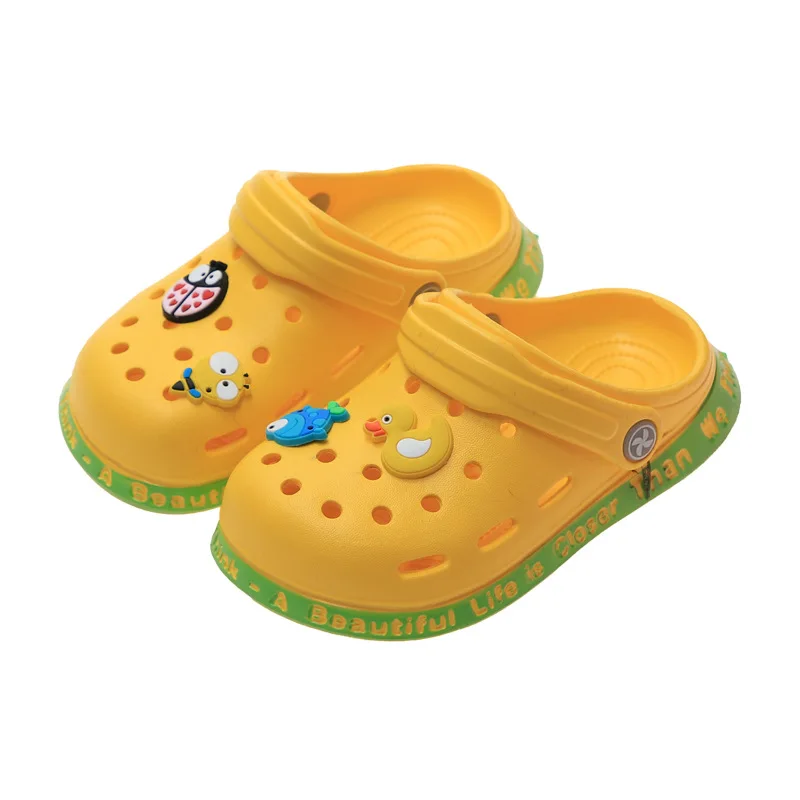 2022 New Design Animal Pattern Children's Hole Shoes Girls Duck Ladybug  Fish Pattern Wear Cool Slippers Soft Soled Slippers - Buy Flat Silicone  Baby Sandal Shoes Kids Sandals Kids Slippers In Summer,Newly