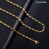 2.5mm Wide Gold
