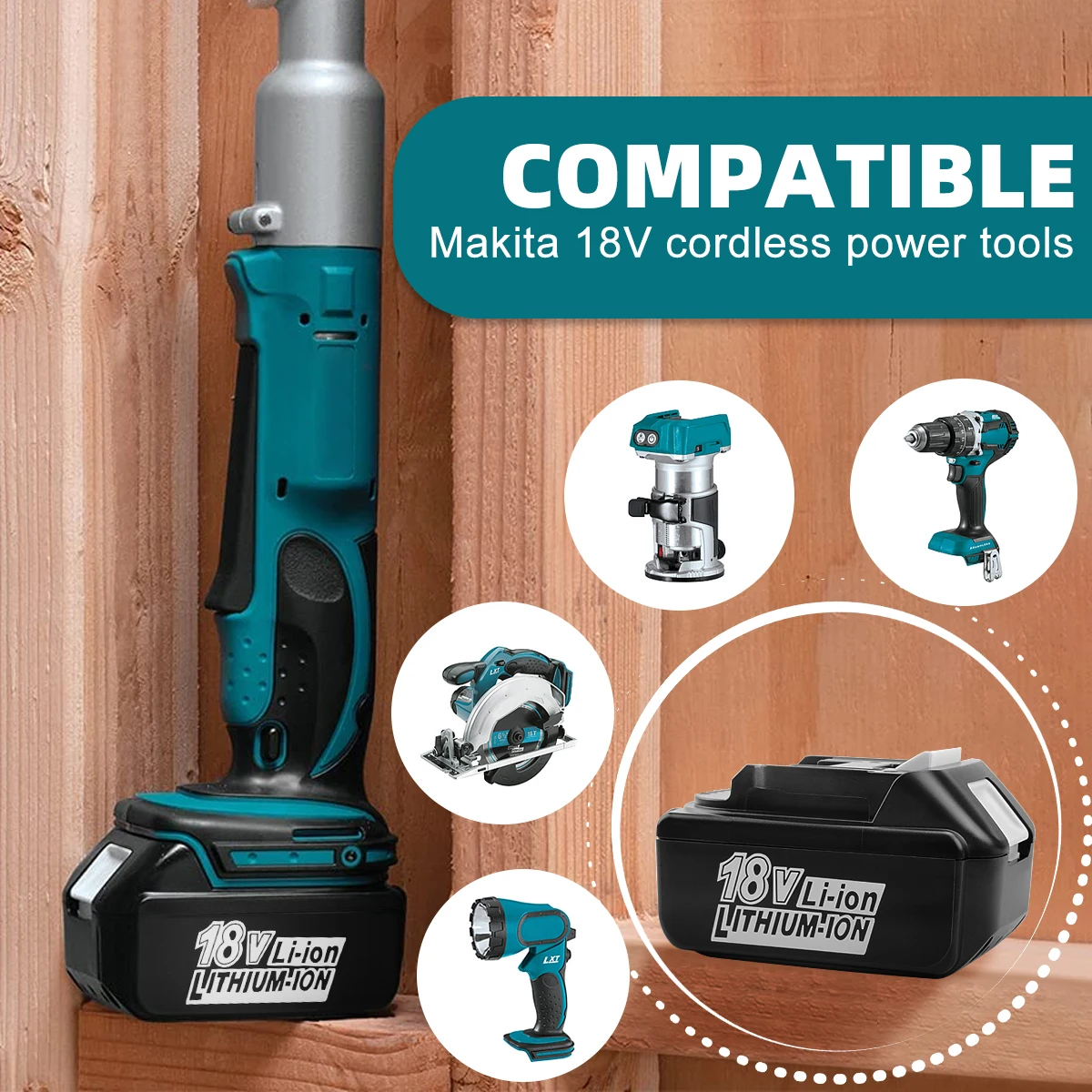 Сменная батарея для дрели Makita 18 в 6 Ач BL1830 BL1850 BL1860