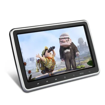 10.1 inch PortableBlack Color Headrest Still Cool Car DVD Player with Touch Buttons / SD /USB