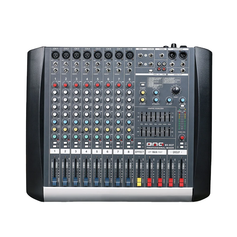USB 12 Channel Audio Mixer for DJs - MX Series, Ideal for
