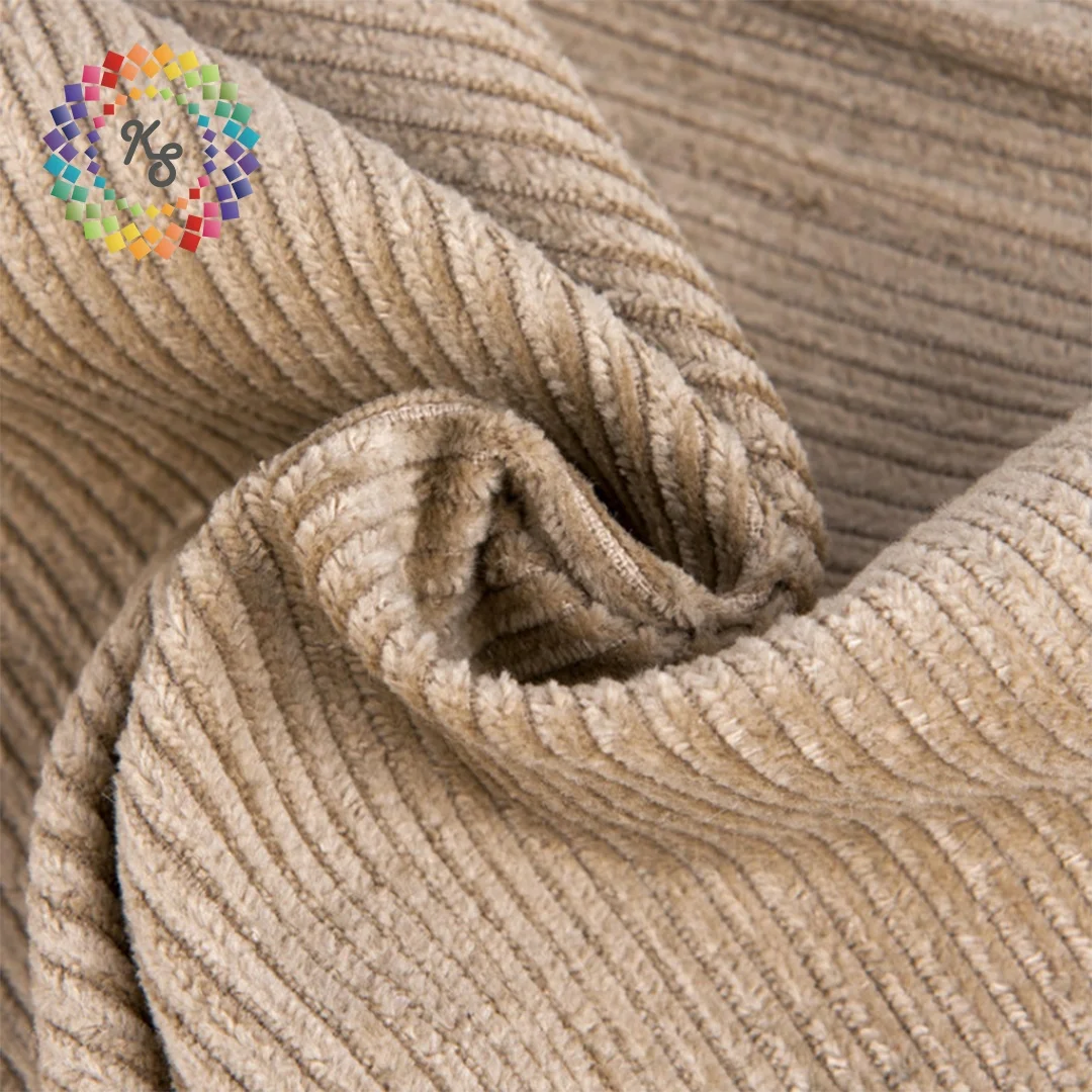 14 Wale двойная пряжа хлопчатобумажная тянущаяся Вельветовая