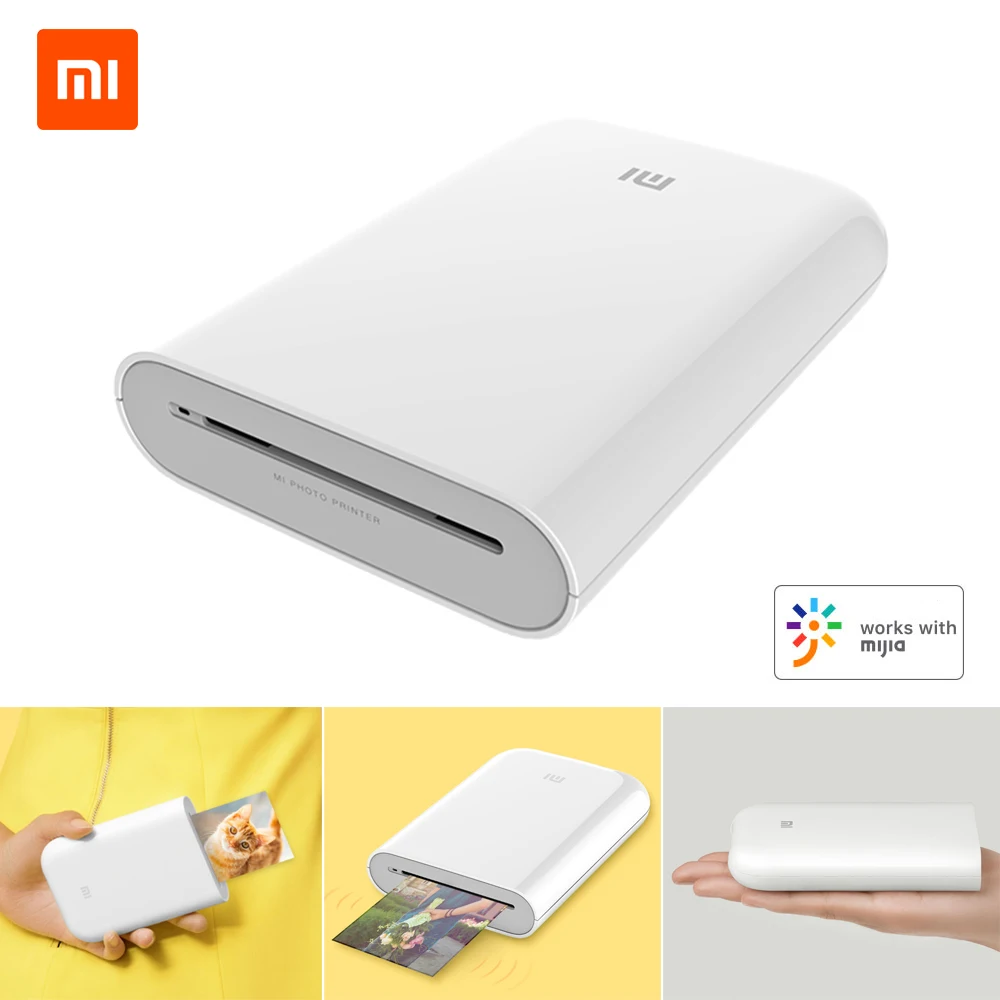 Wholesale Портативный мини Карманный фотопринтер Xiaomi Mijia MI, комплект  для принтера, BT беспроводной термопринтер для мобильного телефона From  m.alibaba.com