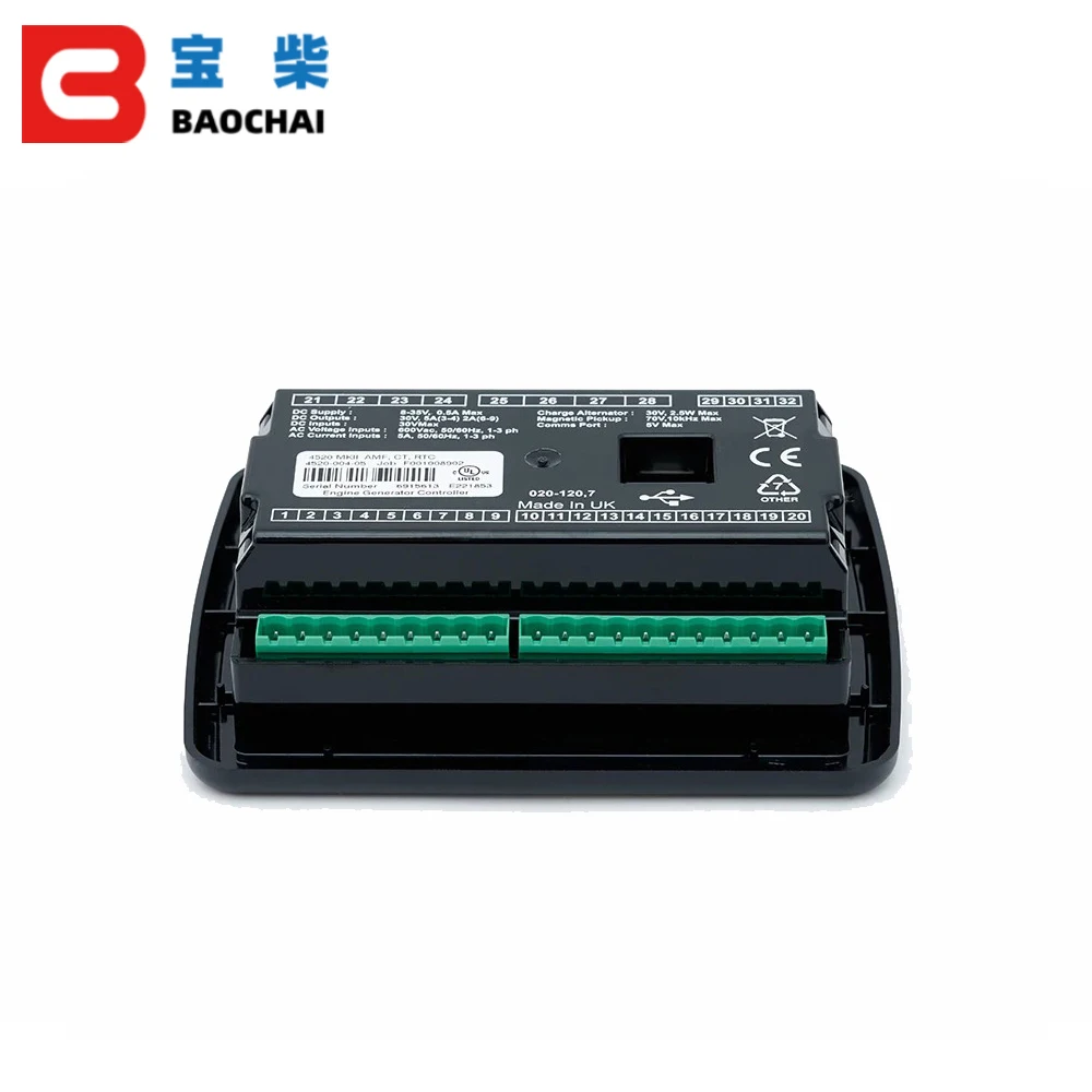 Diesel Generator Auto Start Stop Mains Failure Control Module Deep Sea DSE4520 4620 Mkii DSE AMF Controller