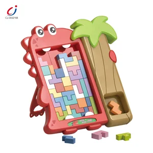 Chengji Cartoon Dinosaur Funny Board Game Building Block Puzzle Jigsaw Montessori Toy Brain Education Game Puzzle for Kid