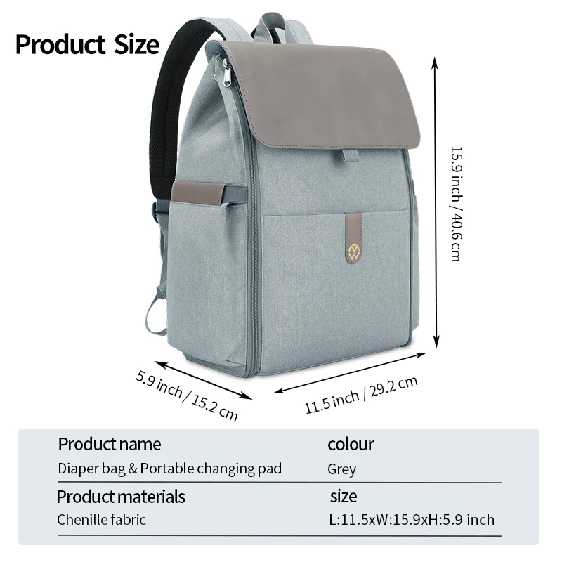 waterproof backpack diaper bag