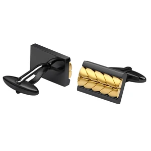 Tizti Mens Accessory High Quality Rectangular Men's Stainless Steel Wire Tuxedo Shirts Stainless Steel Cufflinks for Men