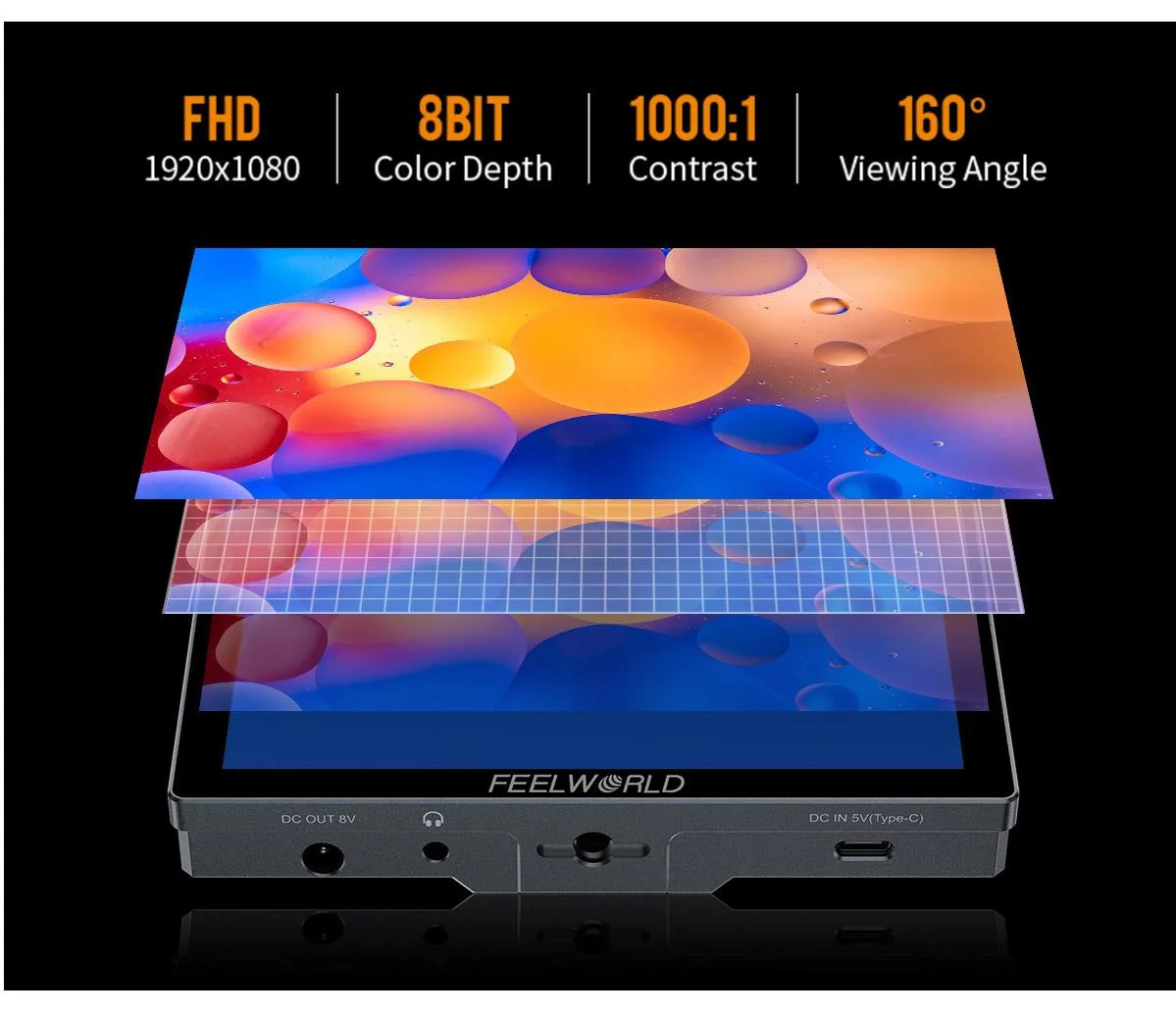 FEELWORLD P6X 5.5 Inch Touch Screen Camera Monitor - 4K HDMI FEELWORLD P6X 5.5 Inch Touch Screen Camera Monitor - 4K HDMI