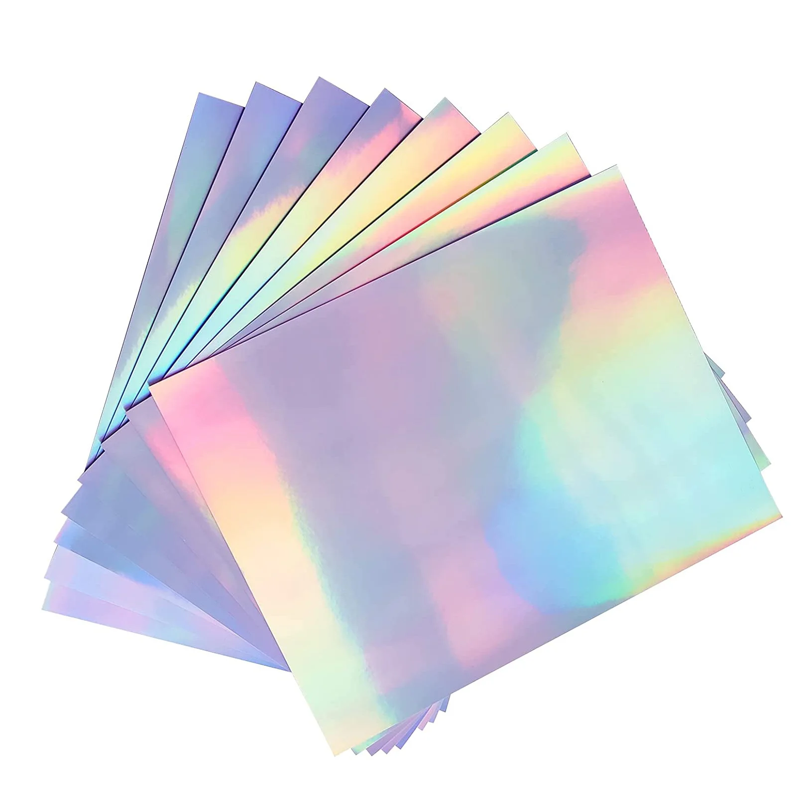 Holographic A4 A3 Size Printable Vinyl Sticker Paper Waterproof Sticker Paper  Rainbow Vinyl Sticker Paper For Inkjet Printer