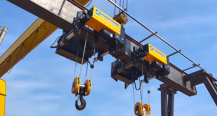 3 ton Used for Workshop european Wire Rope 2 ton Electric Hoist for 3.5 ton single girder EOT bridge overhead crane price