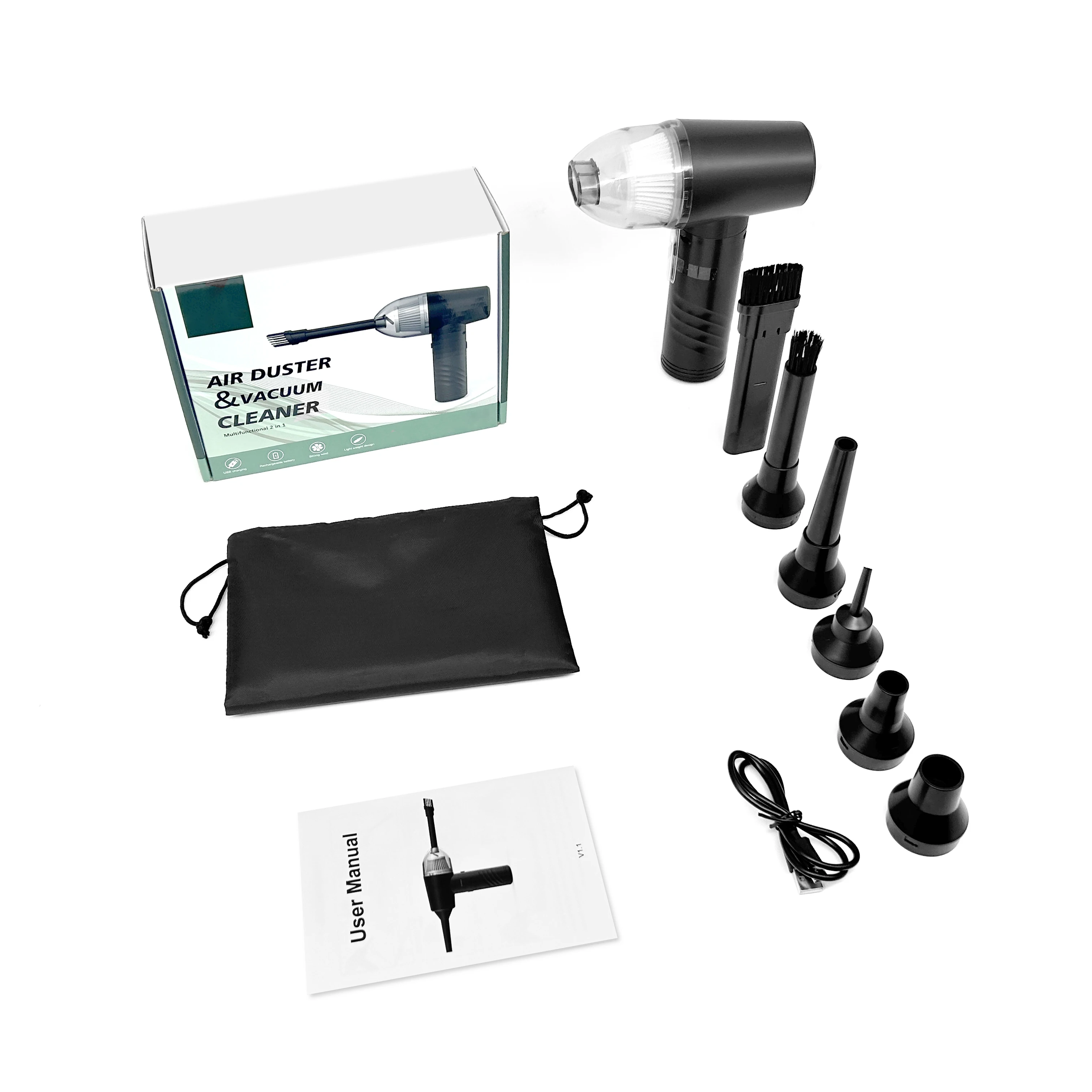 Портативный компактный беспроводной 7000 Электрический автомобильный пылесос 6000 мАч для автомобиля