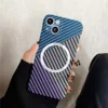 with magnetic Contrast Color blue silver purple
