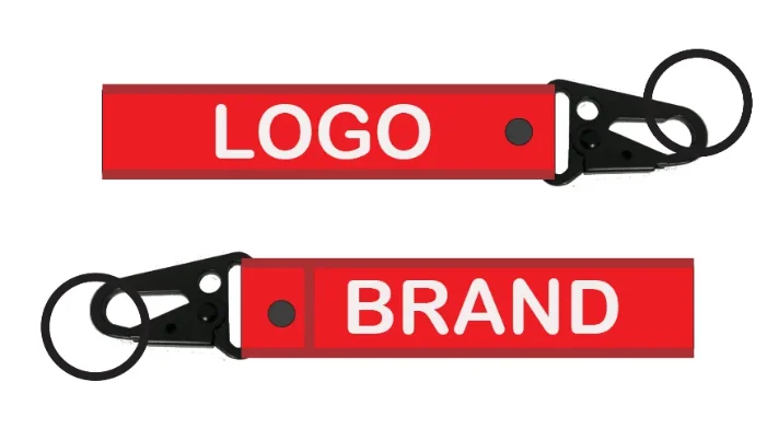 product custom fabric stitching lanyard keychain printing design lanyard car key chains key tags custom-1
