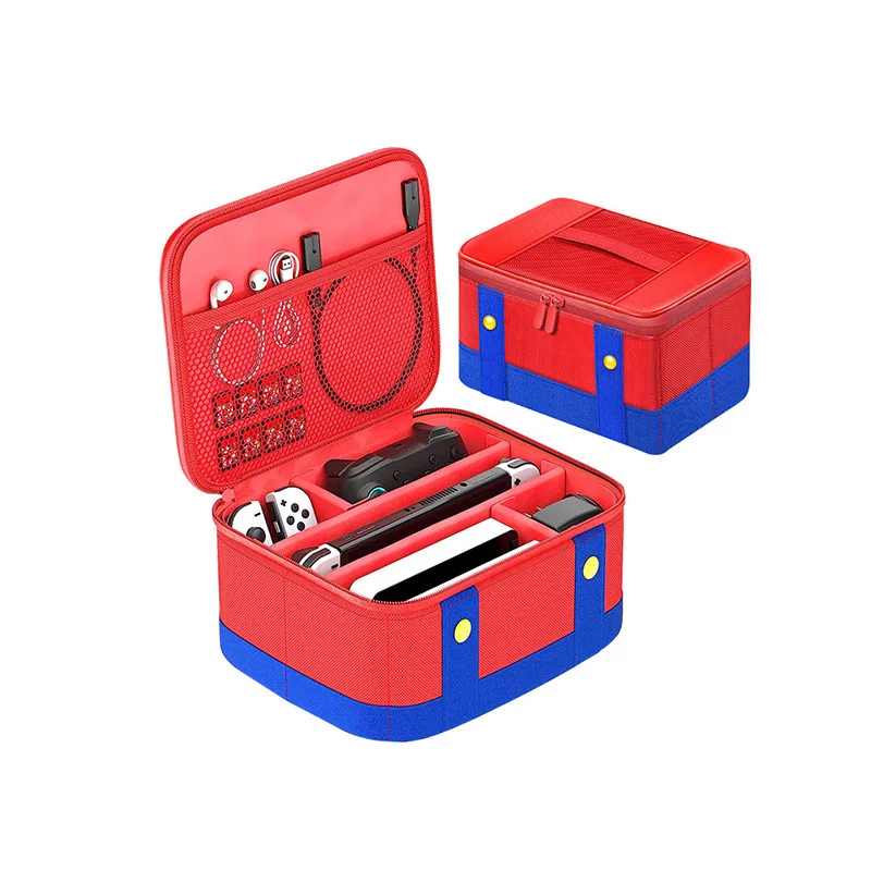 Switch OLED-berginggeval Switch 2 Beperkte Tema Mario Aangepaste Oxford-geval
