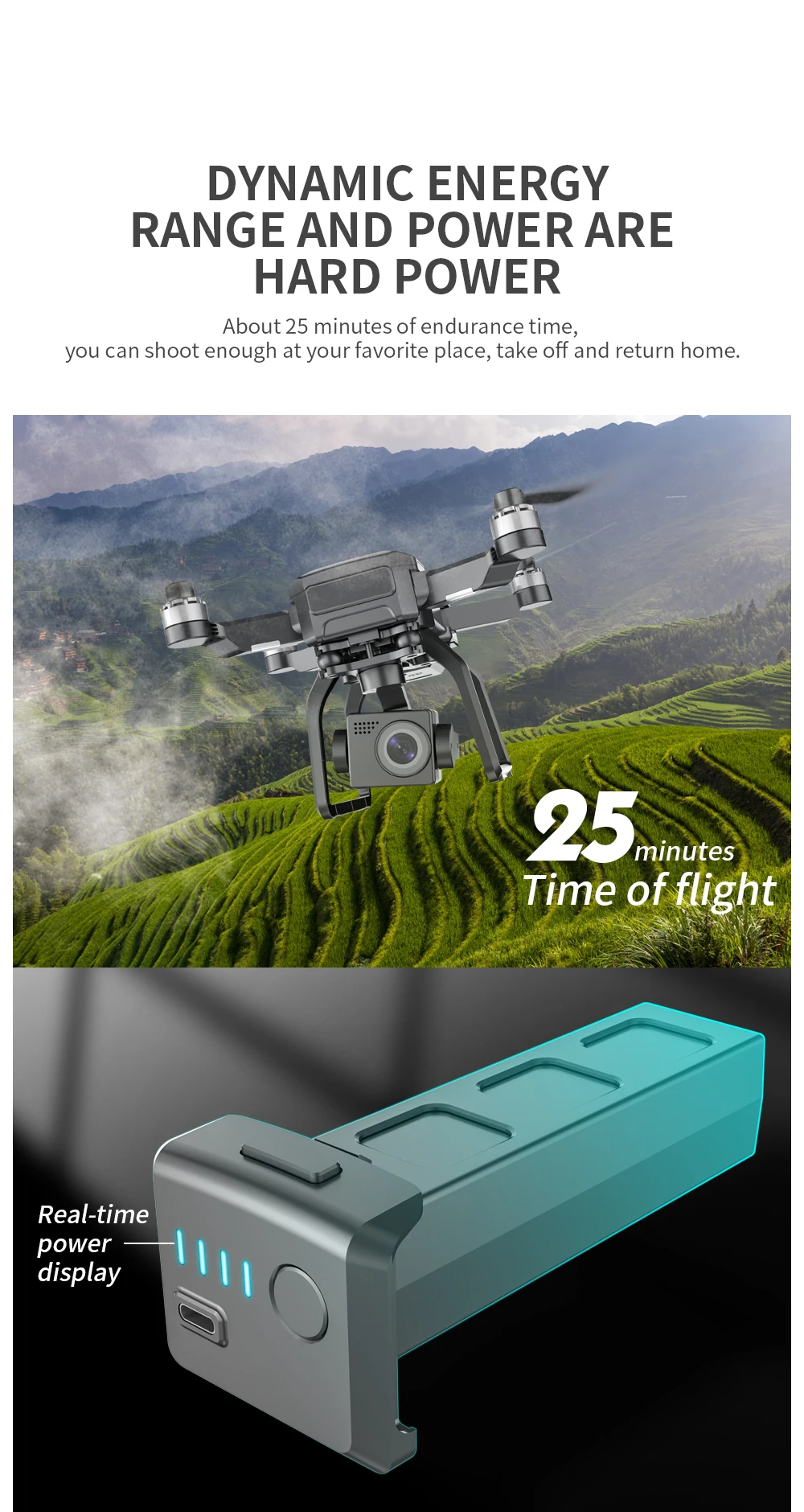HOSHI SJRC F7 PRO Drone 4K Dual HD Camera 3 Axis Gimbal GPS Aerial 3KM Photography Brushless Quadcopter Best Seller