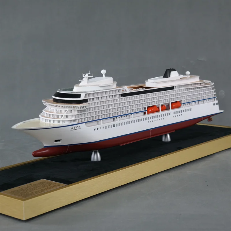 【A】O.A.S Handmade 80cm Luxury Cruise Ship Model Customized Factory Freight Forwarder Gift for Christmas Opening Christmas Gift