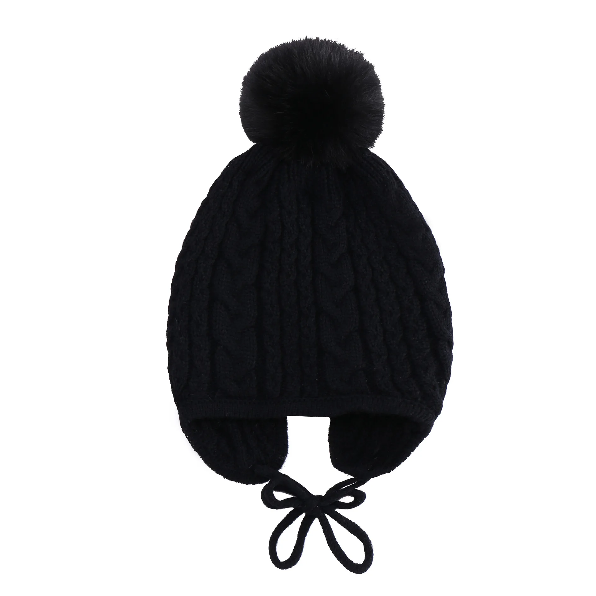 Yiwu Yiyuan Garment Winter Hats for Babies Knit Twist Pattern Baby Crochet Hats  Earmuffs Bind Infant Baby Stylish Hats