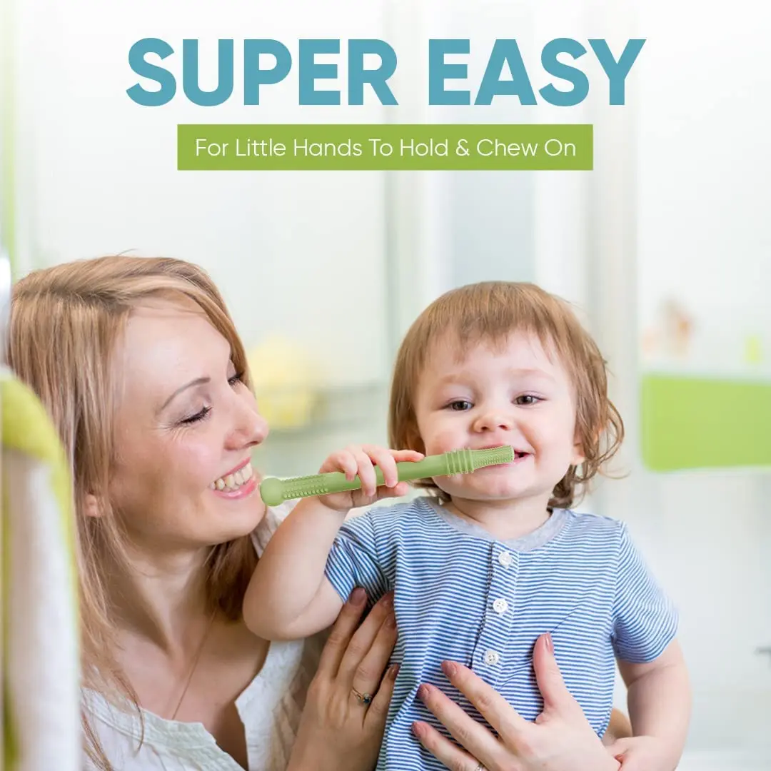 Silicone Teething Baby Soft Biting Toys Baby Bite Toys Hollow Teething