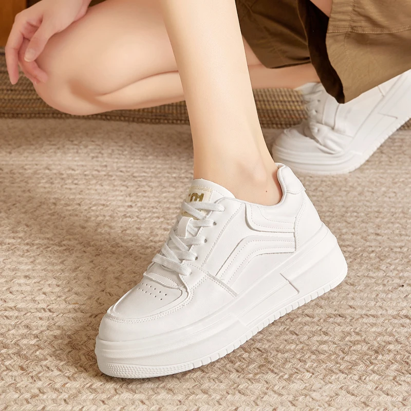 Talla grande 31-43 zapatos de aumento de altura zapatillas de