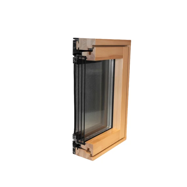 Manufacturer Wholesale Wholesale Casement Windows 120130 Series New Passive Aluminum-Clad Wooden Doors And Windows