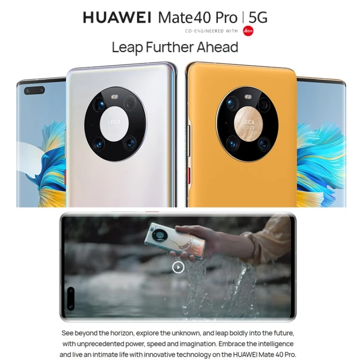 China Version Huawei Mate 40 Pro 4G 4400mAh Battery HarmonyOS 2