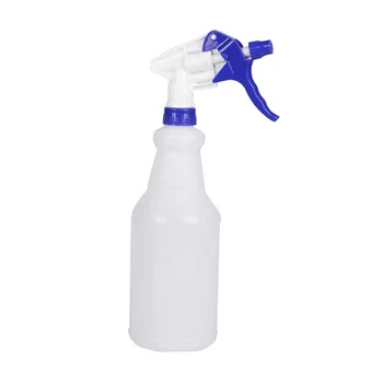 750ML Reusable Leak-Proof Plastic Spray Bottle,Adjustable Mist/Stream Trigger Sprayer With Measurement,Refillable Container