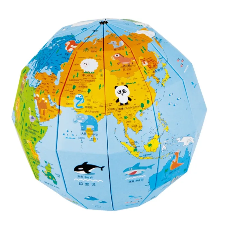 Globe 3d Puzzel Diy Monteren Verticale Wereldbol 3d Kras Reizen Kaart Grappig Speelgoed Voor Kinderen Dropshipping Buy 3d Globe,Kaart,Kind Ontwikkelen Speelgoed Product on Alibaba.com