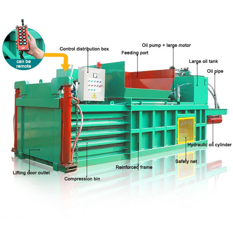 Automatic Horizontal Balers for Waste Paper/cardboard Hydraulic Baler Machine/horizontal Baling Press Machine