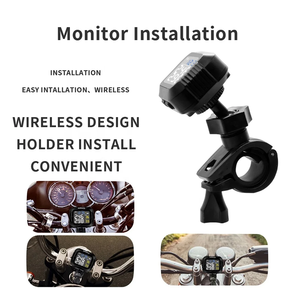 Автомобильный Универсальный датчик TPMS велосипед E-Bike мотоцикл