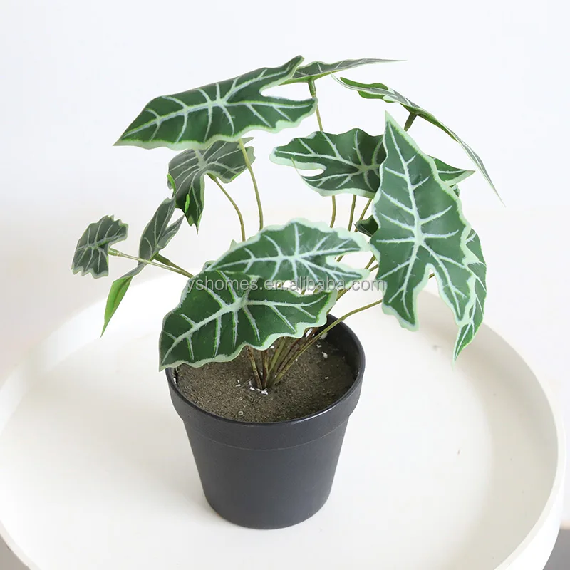 Искусственные листья искусственные бамбука и Таро украшение для дома растение бонсай растения
