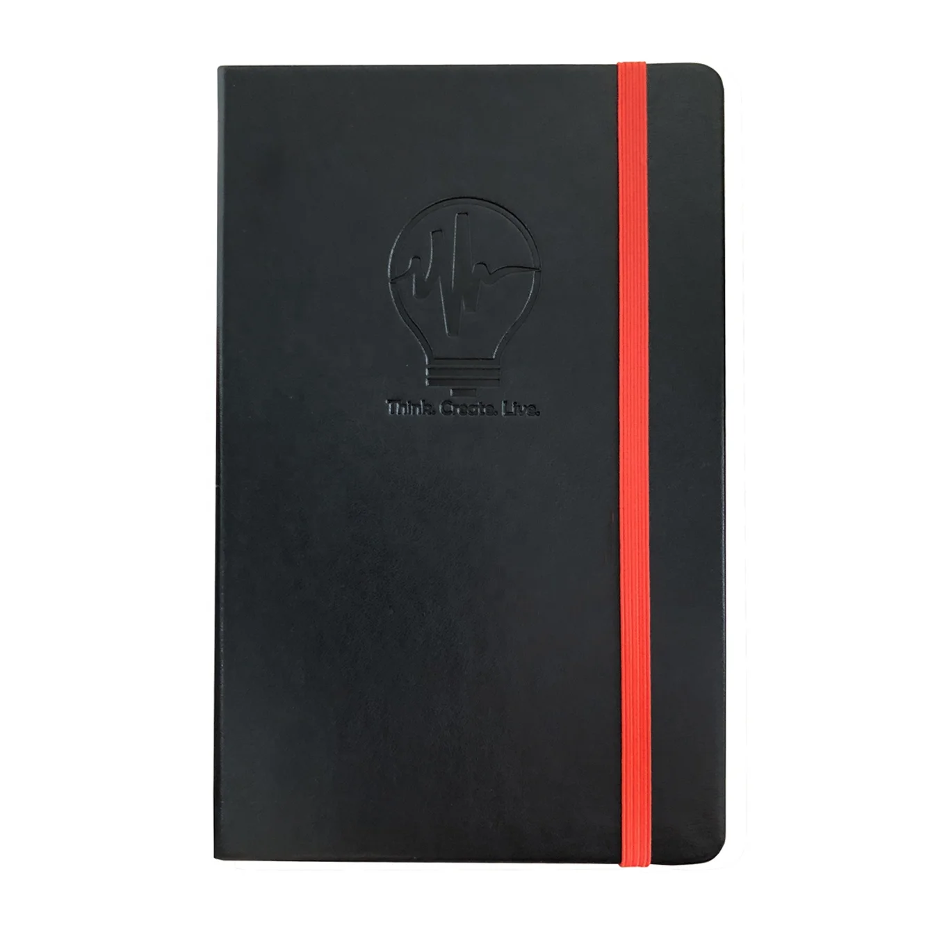 Пользовательский черный чехол из искусственной кожи с принтом в горошек, водонепроницаемый блокнот из каменной бумаги