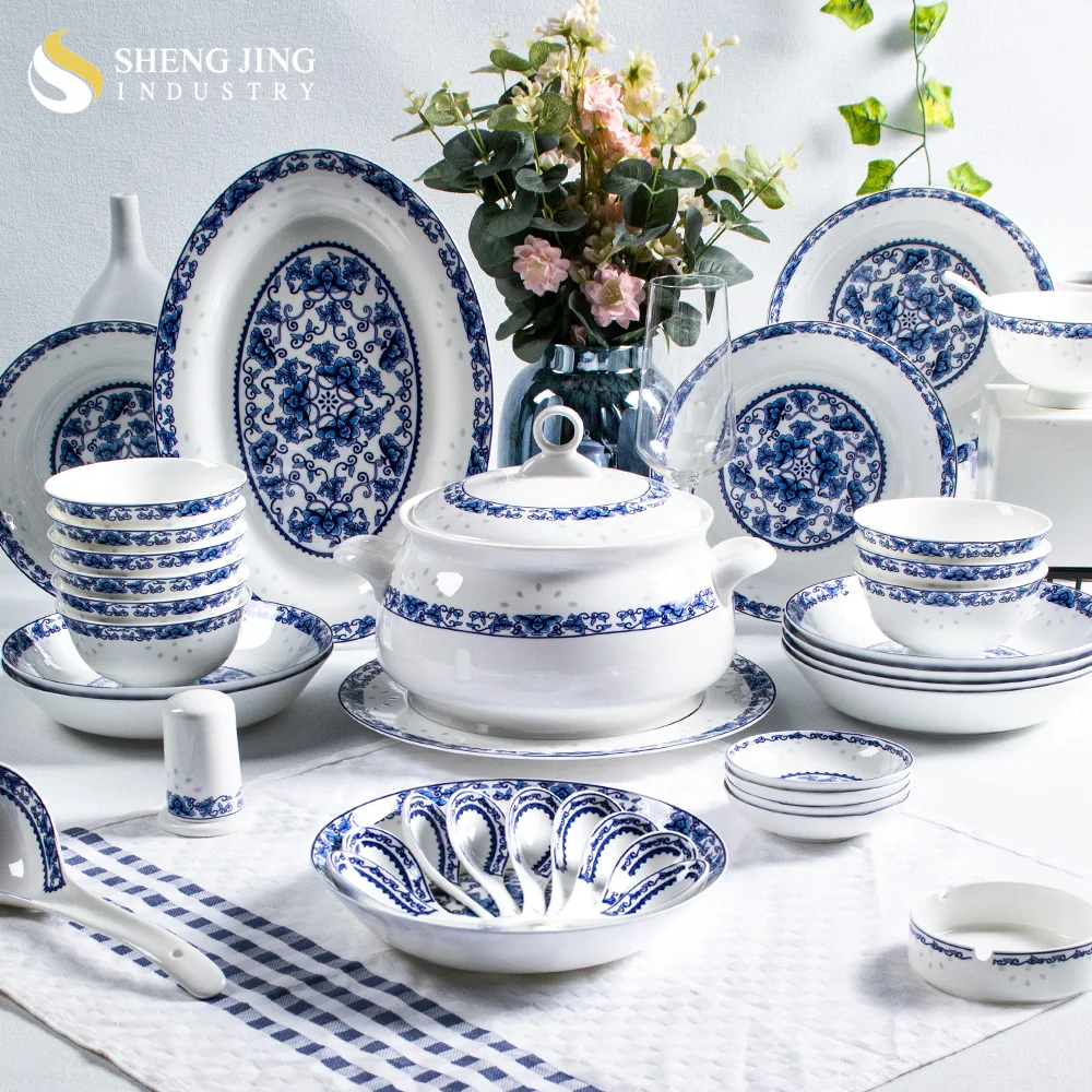 Jingdezhen Factory Bone China Dinnerware - Antique Style