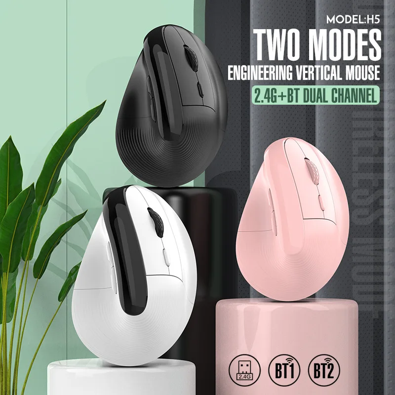acer Optical Vertical Mouse Rechargeable USB Mouse 2.4GHz Wireless Mouse with 6 Buttons