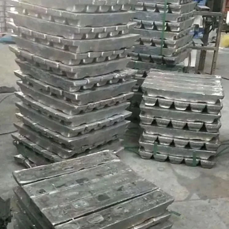 3# Environmentally Friendly 99.99% Zinc Alloy Zamak Ingot Casting Jewelry Raw Materials for Metal Jewelry Die-casting