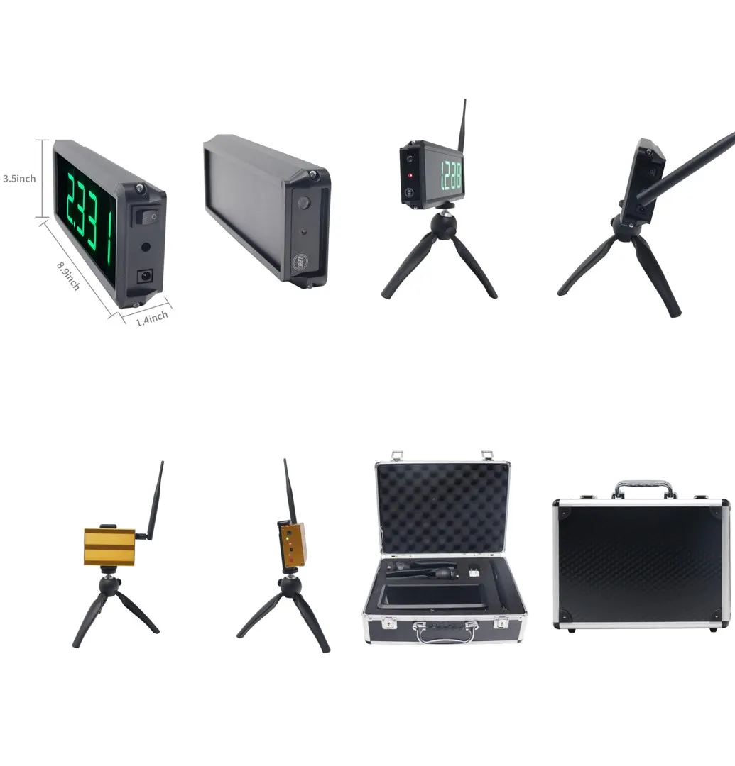 Electronic LED Display Running Speed Training Track and Field Laser Timer Athletes Timing System Wireless Race Clock for Sprints