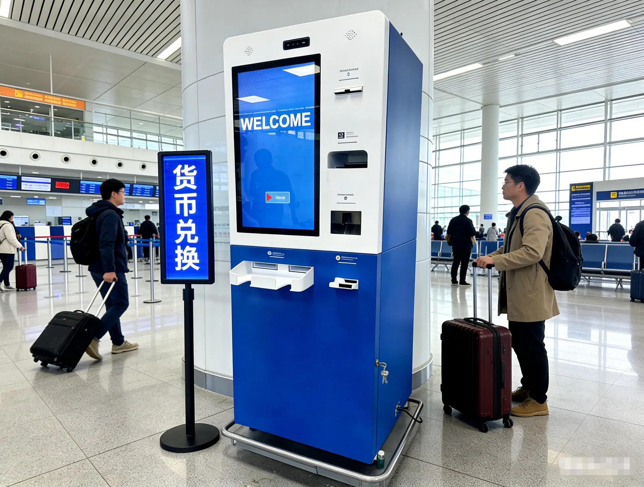 HungHui 自助换汇机 现钞兑换ATM 自动外币兑换机