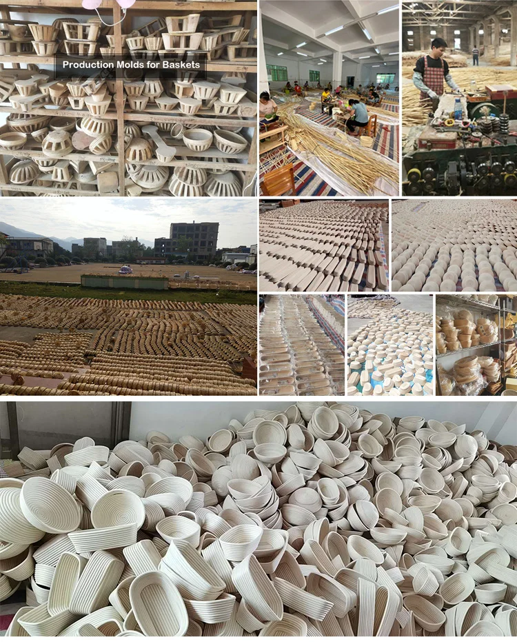 Wholesale Bulk Square Rectangular Set Sourdough Bread Proofing Basket Kit Brotform