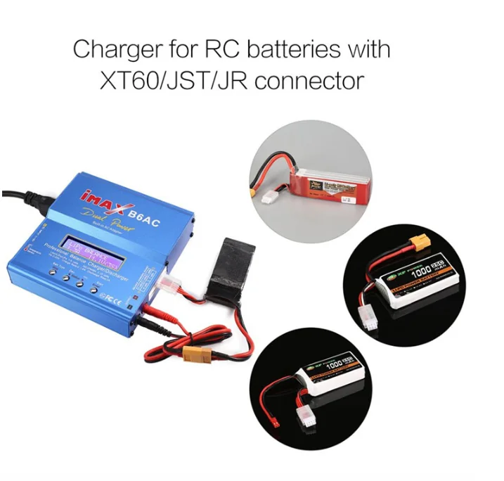 Nissan Engine Intake Replacement IMAX B6 AC RC Charger 80W 6A Balance Charger - Digital LCD Screen For Li-ion LiPo NiMH NiCd PB Batteries - With XT60 Plug Multifunction Battery Charger - Foto 8