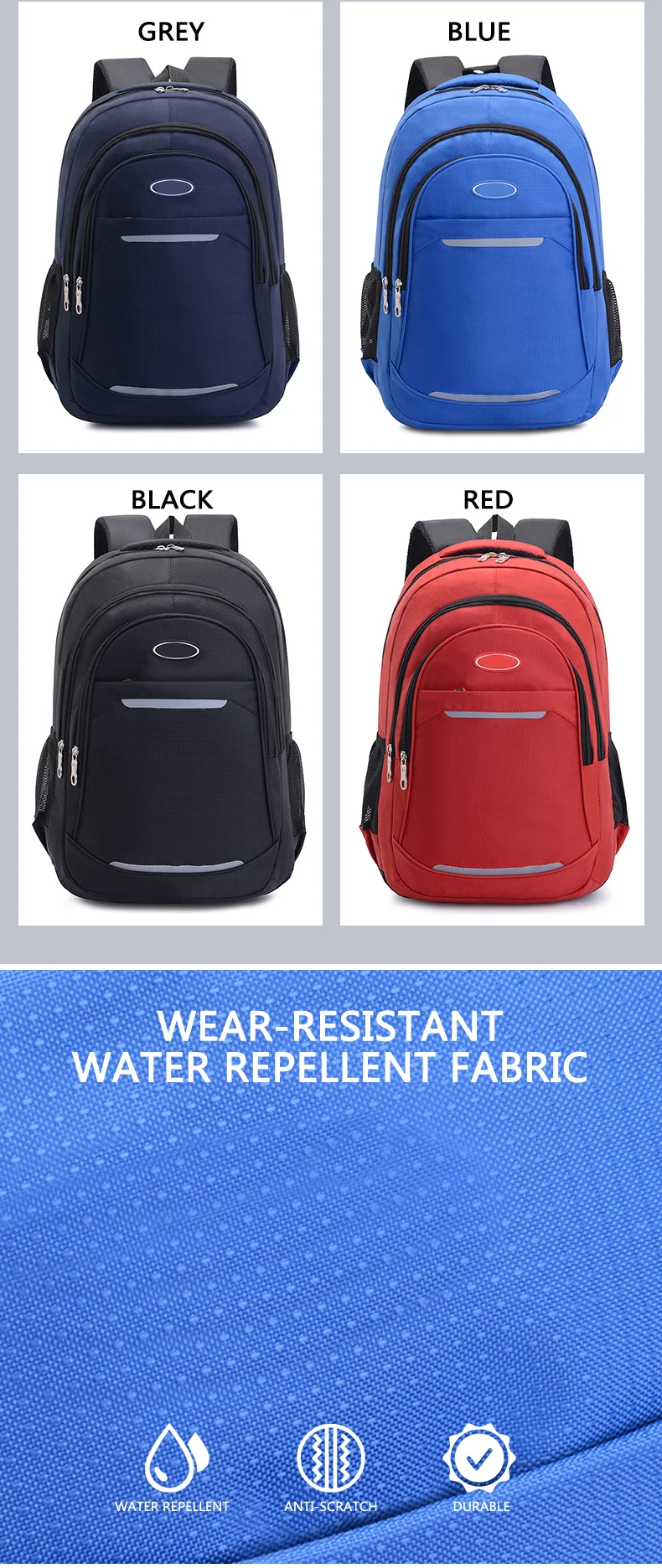 Cheap Price Wholesale Computer Sac a dos Customize Nylon School Bags Kids Book Bag aperçu 6